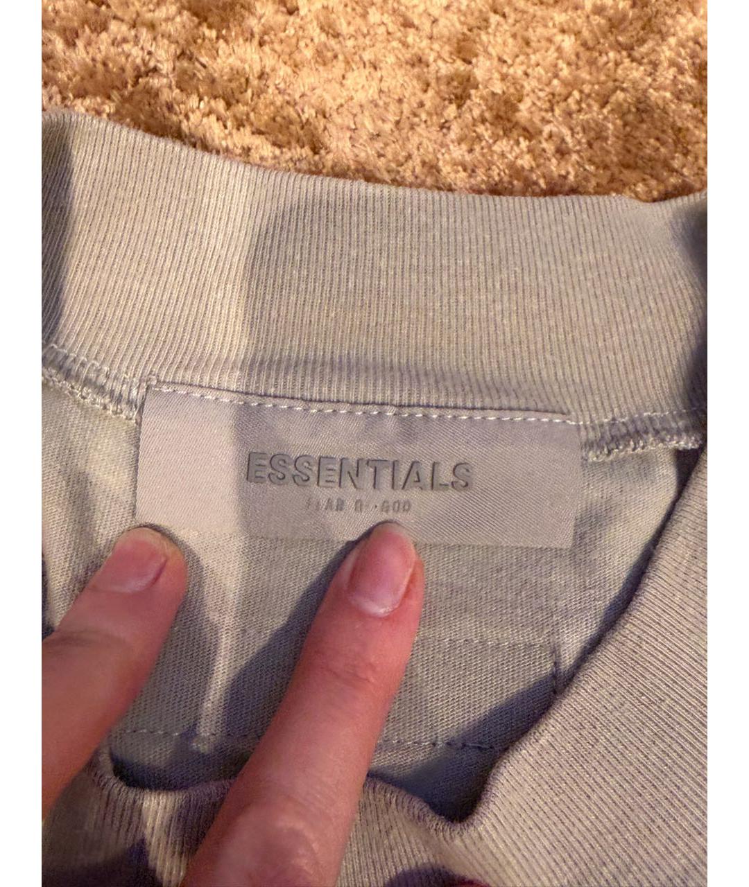 FEAR OF GOD ESSENTIALS Бежевая хлопковая майка, фото 2