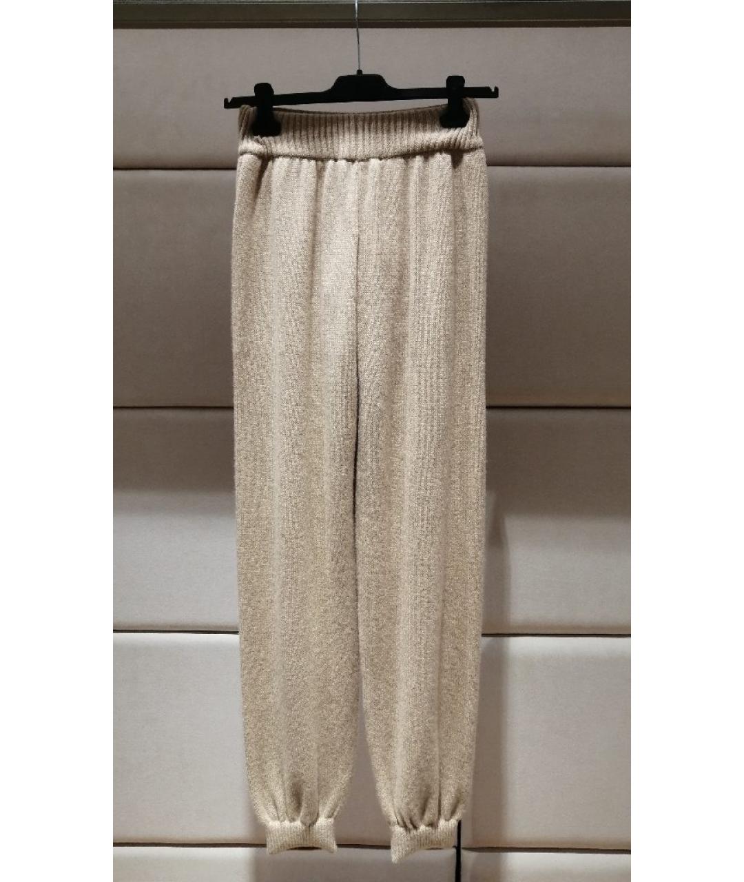 MSGM Бежевые спортивные брюки и шорты, фото 2