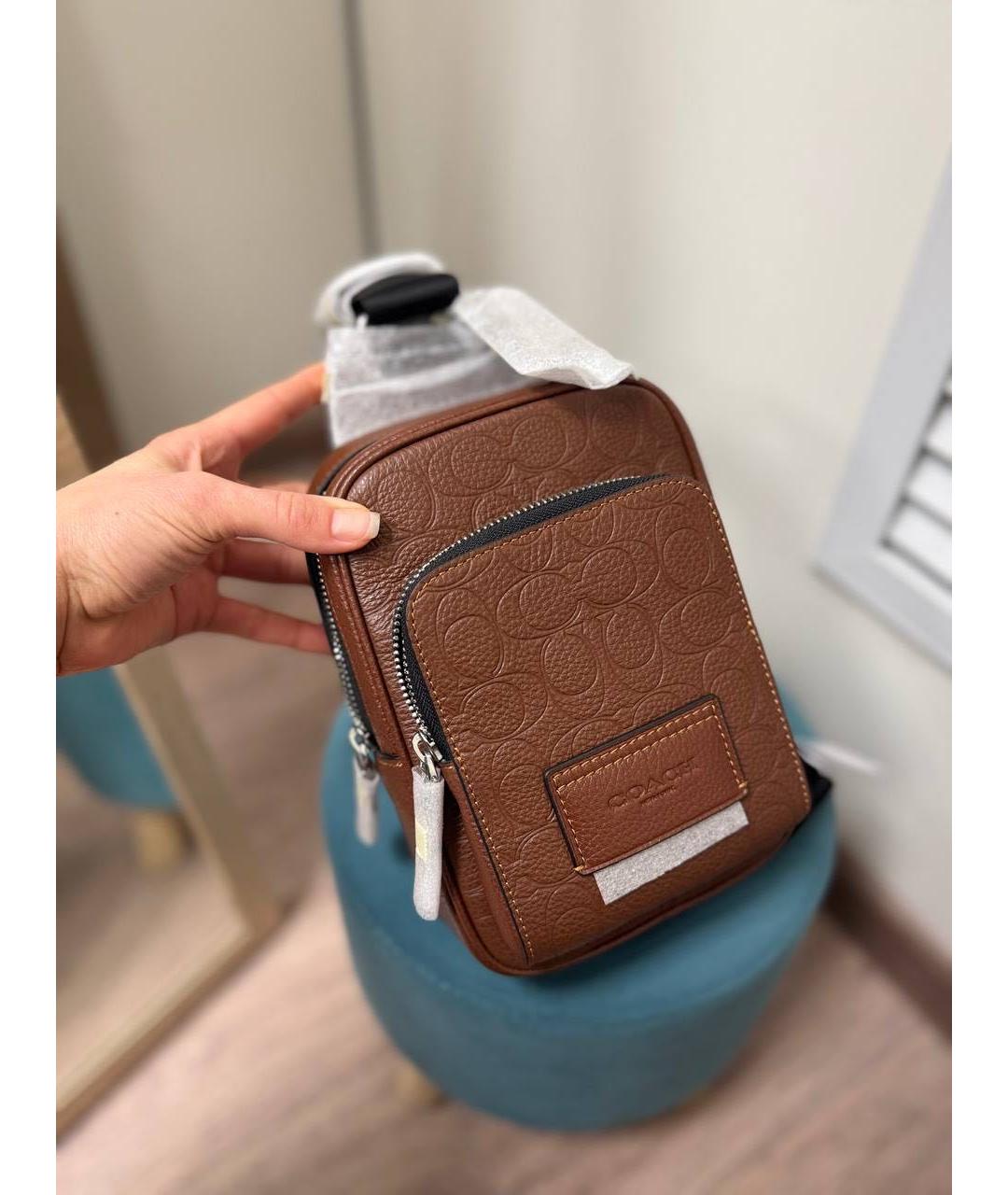 COACH Кожаная сумка на плечо, фото 2