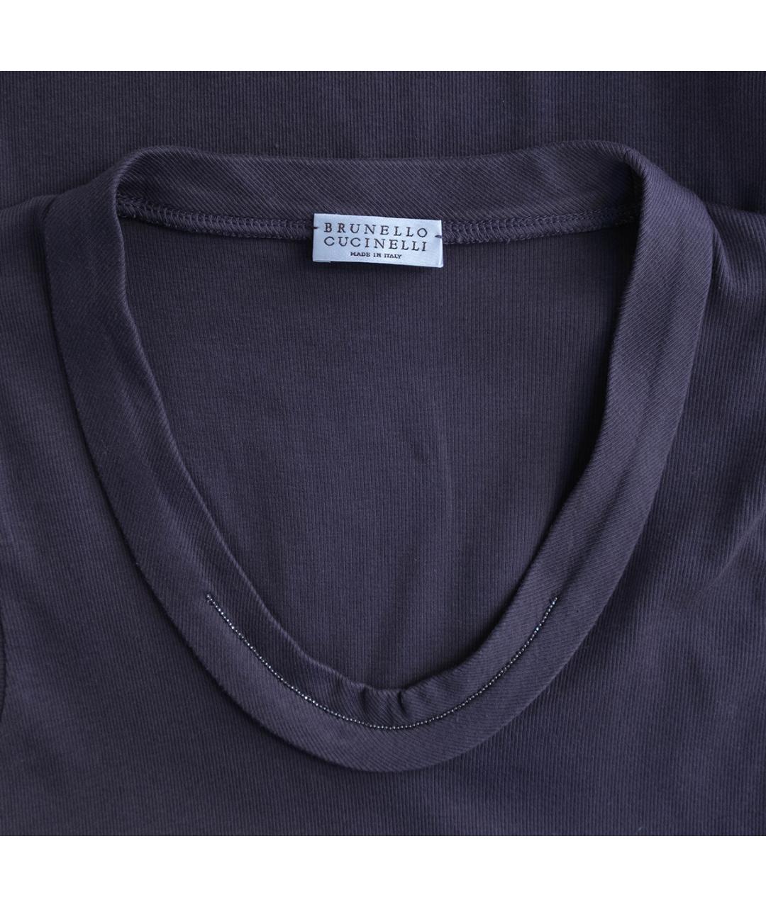 BRUNELLO CUCINELLI Фиолетовая хлопковая блузы, фото 3