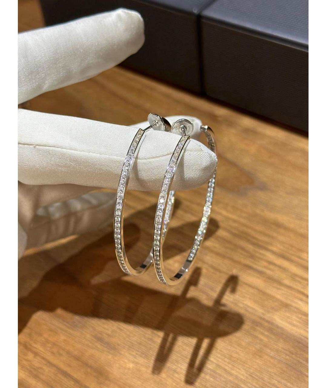 CARTIER Серебряные серьги из белого золота, фото 3