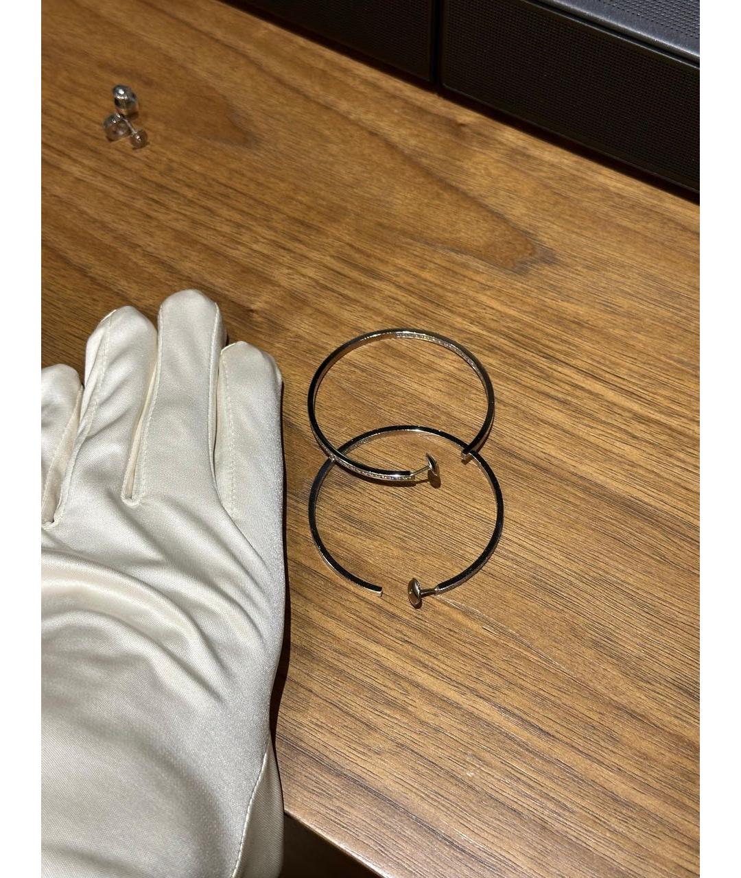 CARTIER Серебряные серьги из белого золота, фото 2