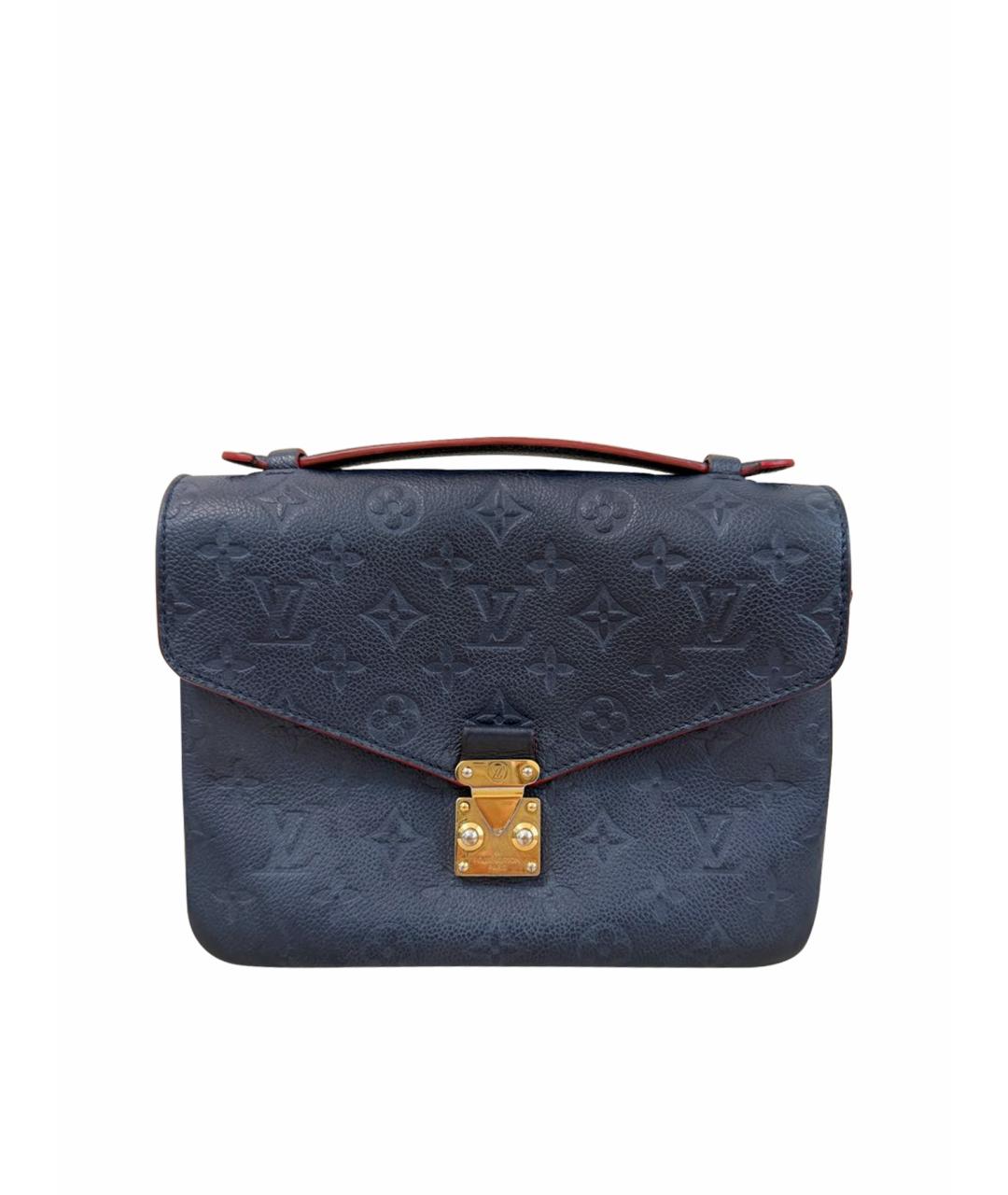 LOUIS VUITTON Темно-синяя кожаная сумка через плечо, фото 1