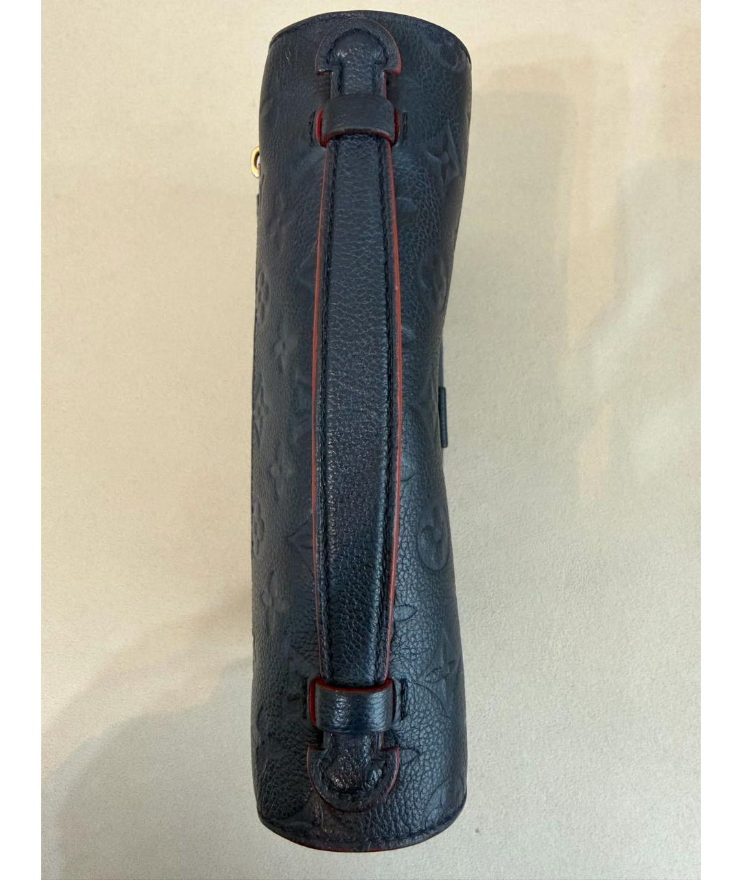 LOUIS VUITTON Темно-синяя кожаная сумка через плечо, фото 7