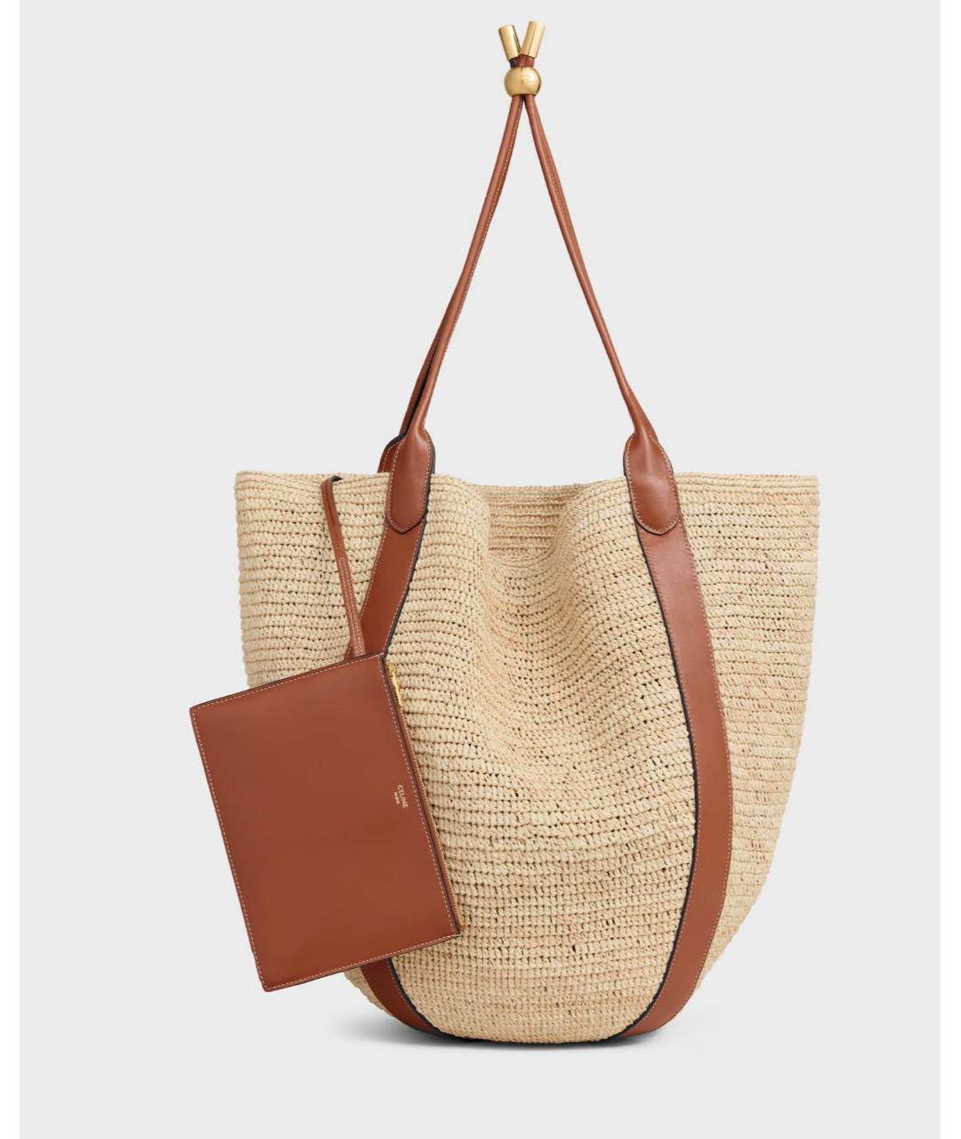 CELINE Бежевая сумка тоут, фото 4