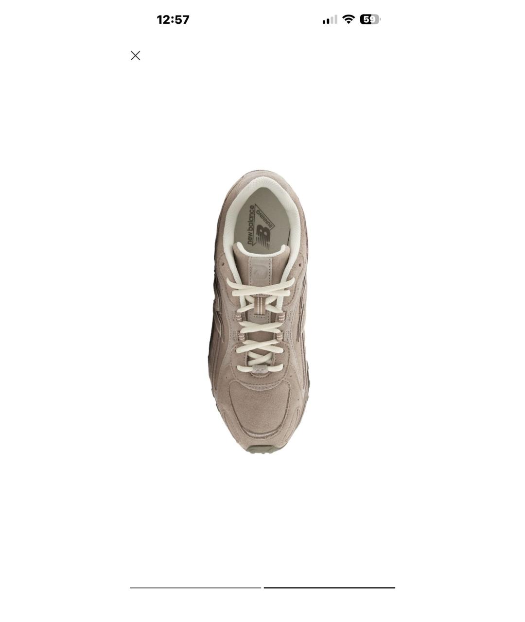 NEW BALANCE Бежевые замшевые кроссовки, фото 8