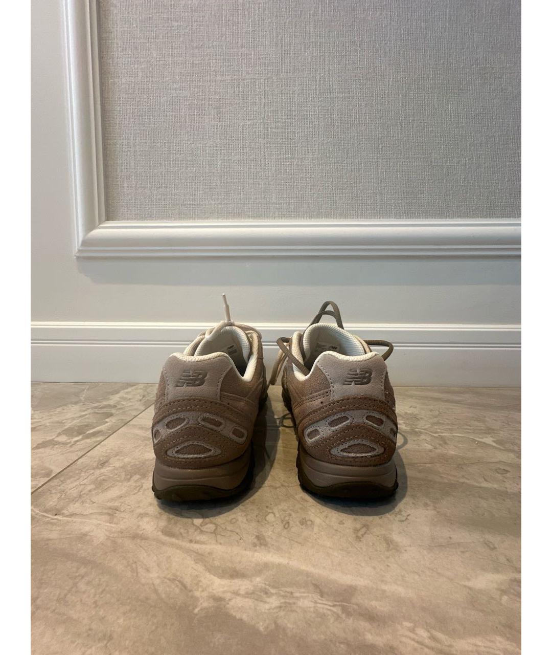 NEW BALANCE Бежевые замшевые кроссовки, фото 4