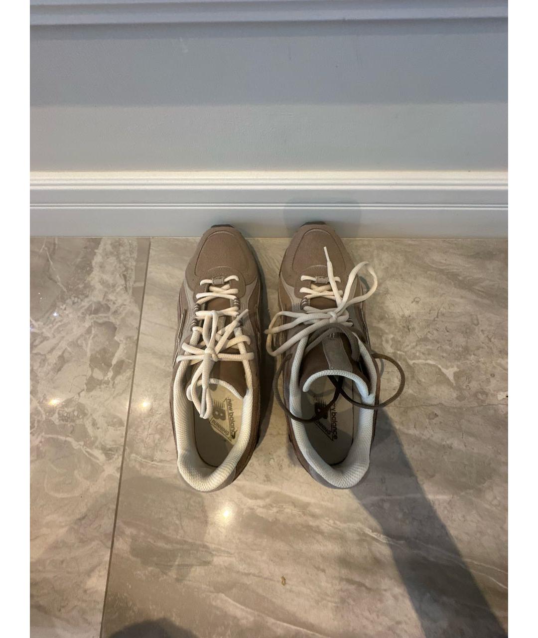 NEW BALANCE Бежевые замшевые кроссовки, фото 3