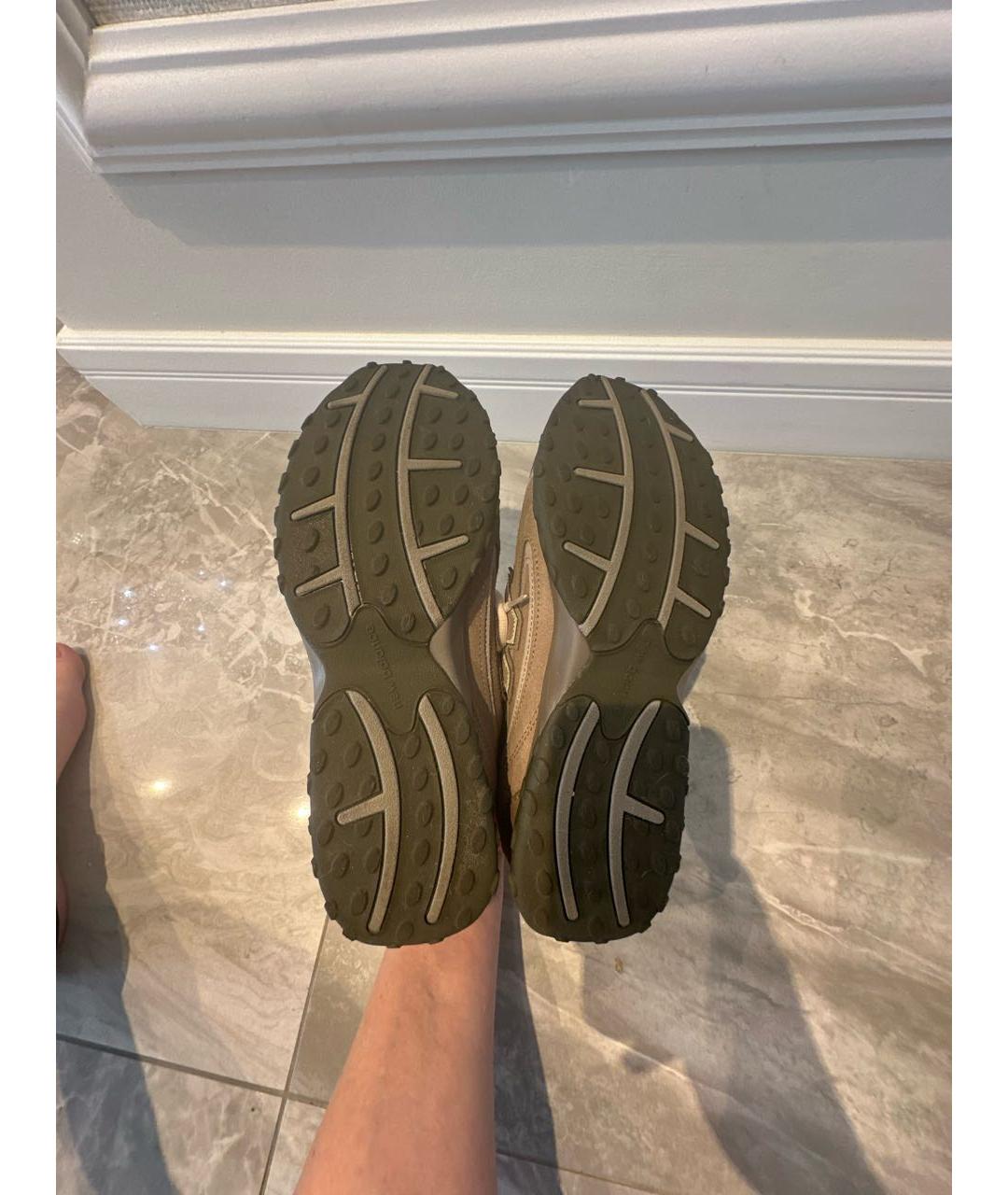 NEW BALANCE Бежевые замшевые кроссовки, фото 5