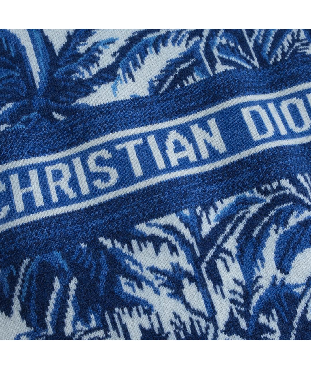 CHRISTIAN DIOR Синий кашемировый джемпер / свитер, фото 4
