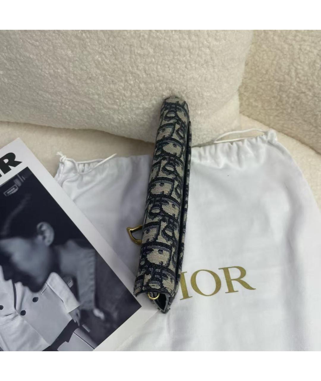 CHRISTIAN DIOR Голубая сумка через плечо, фото 5