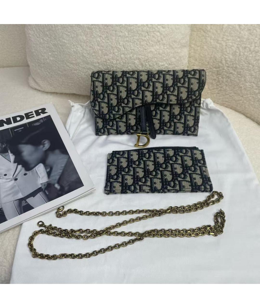 CHRISTIAN DIOR Голубая сумка через плечо, фото 2