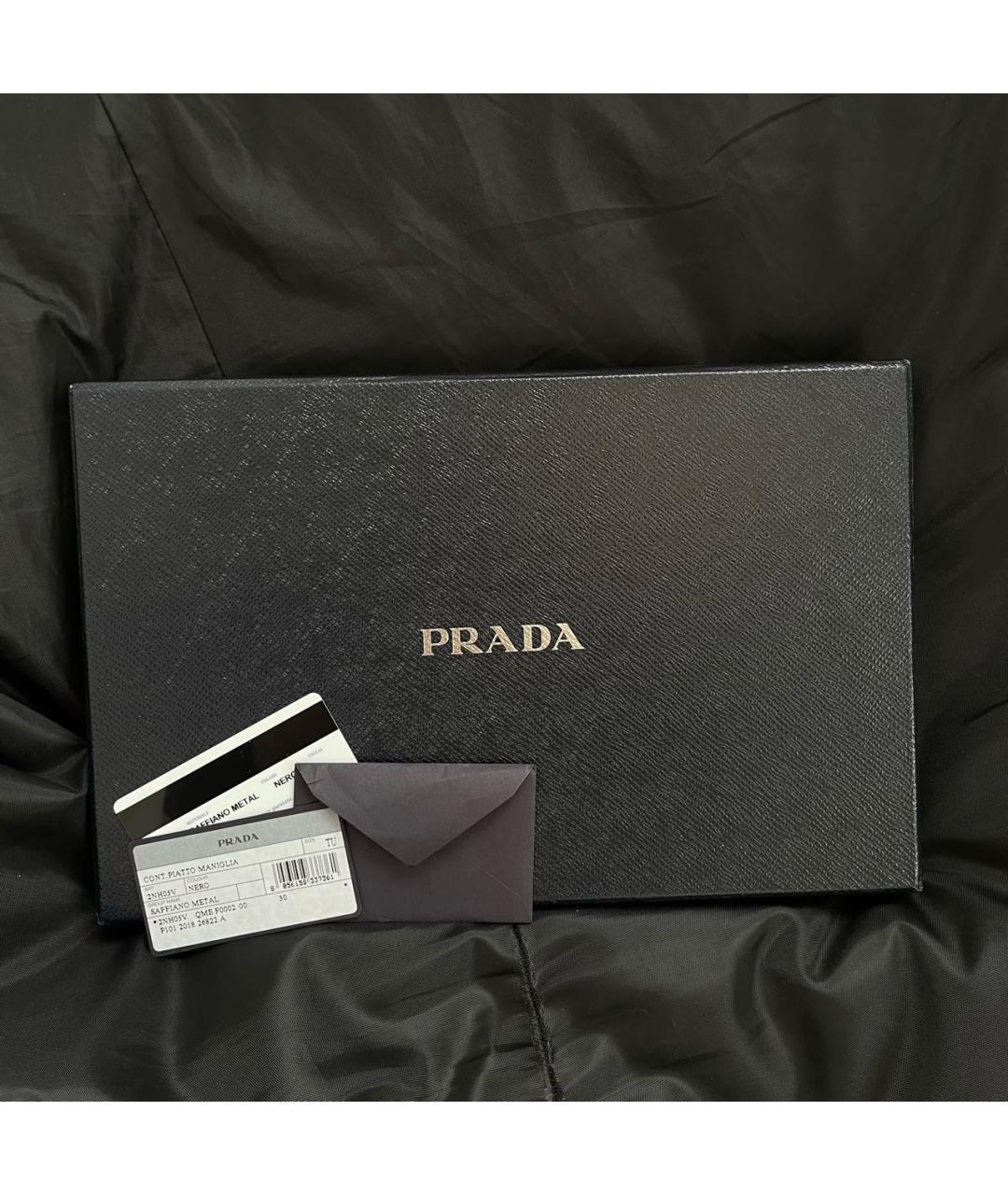 PRADA Черная кожаная папка для документов, фото 8