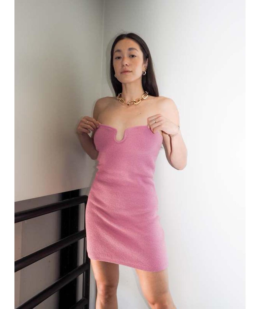 NANUSHKA Розовое повседневное платье, фото 5