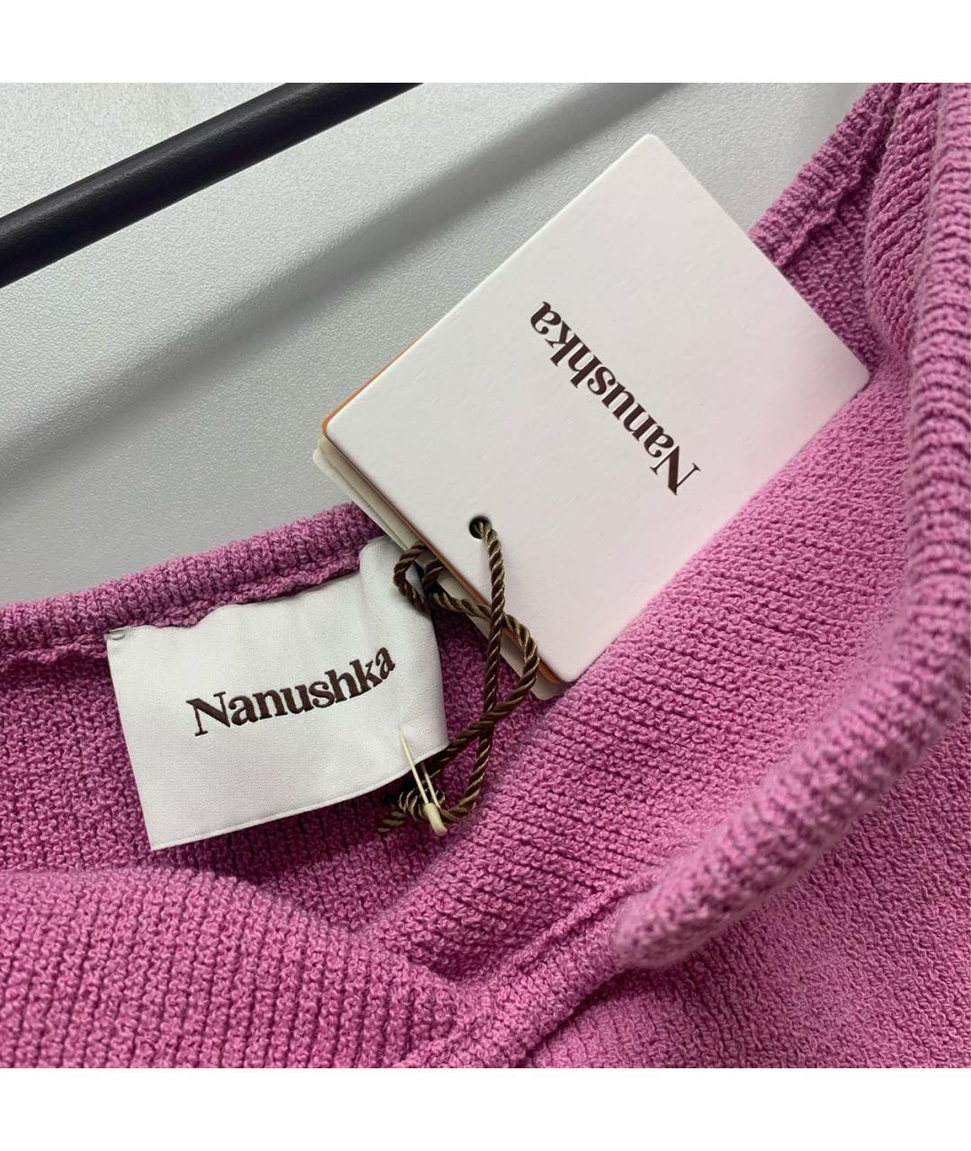 NANUSHKA Розовое повседневное платье, фото 3