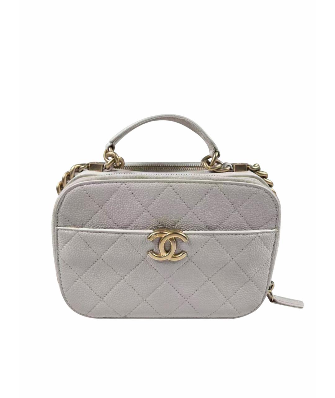 CHANEL Белая кожаная сумка через плечо, фото 1