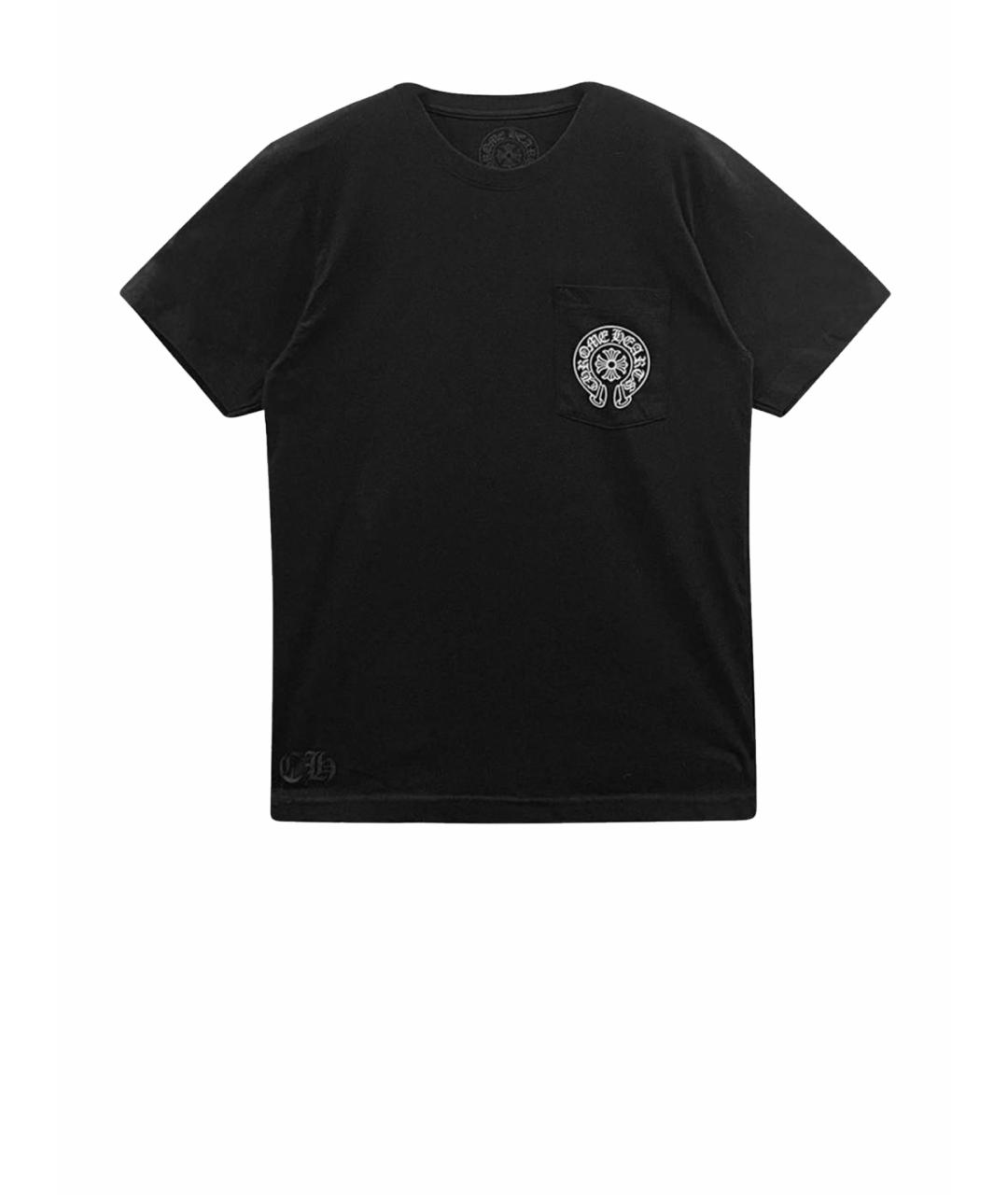 CHROME HEARTS Черная хлопковая футболка, фото 1