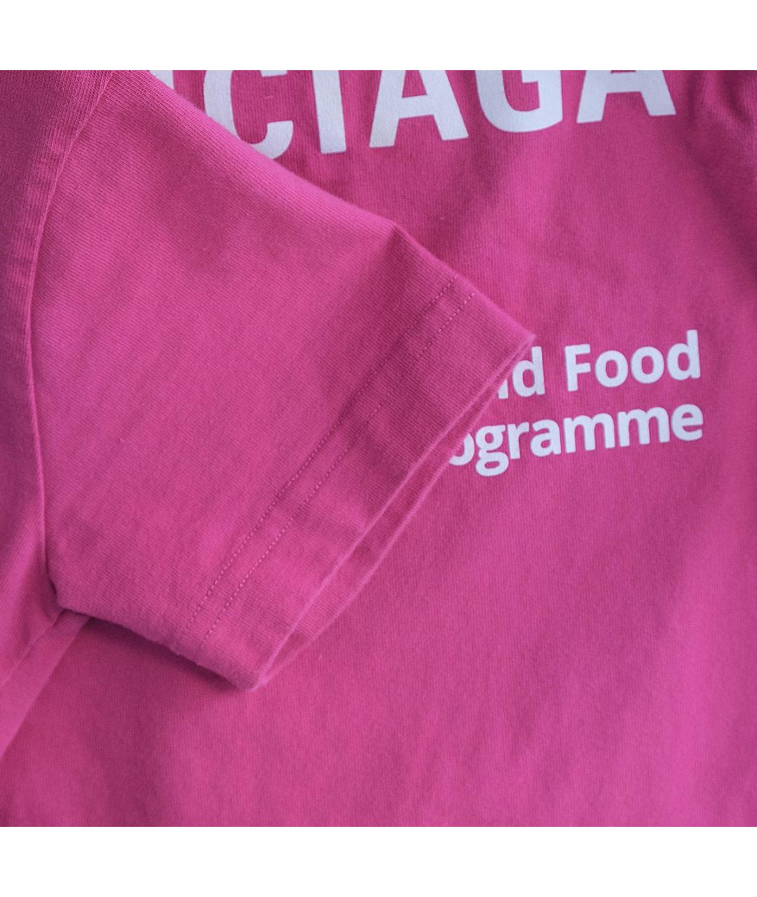 BALENCIAGA Розовая хлопковая футболка, фото 5