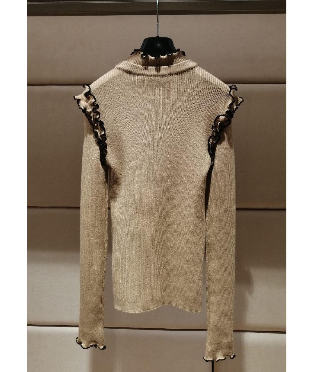 MSGM Бежевая шерстяная водолазка, фото 2
