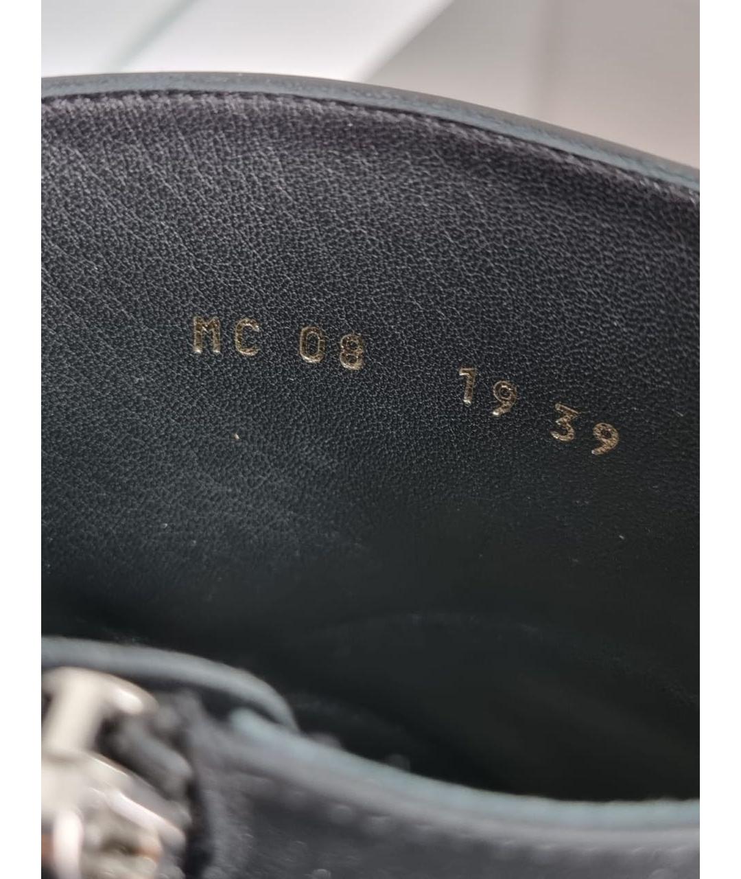 CHRISTIAN DIOR Черные кожаные полусапоги, фото 8