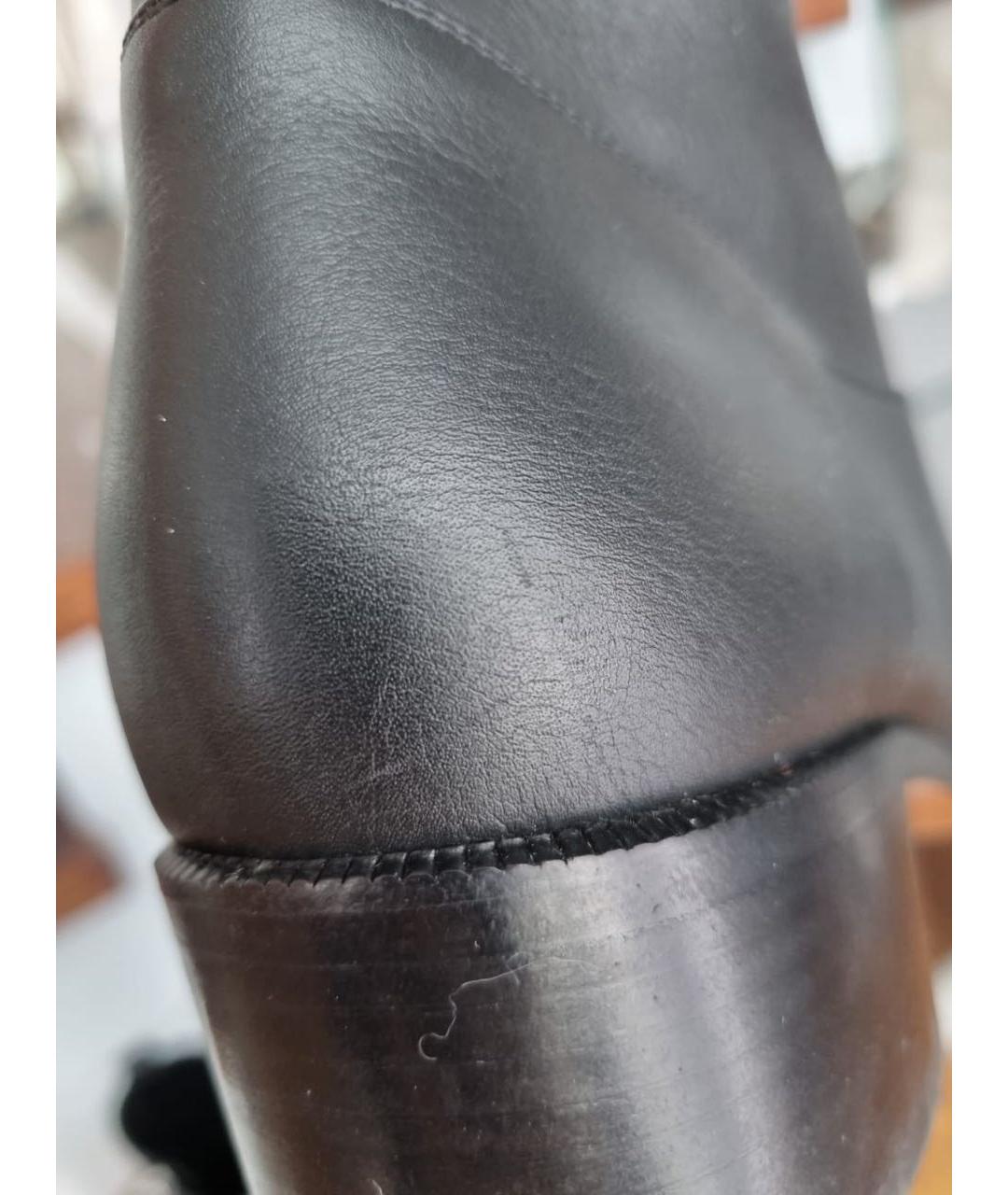 CHRISTIAN DIOR Черные кожаные полусапоги, фото 5