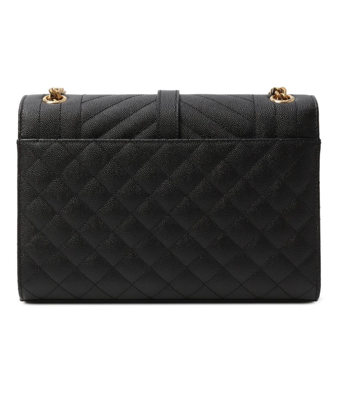 SAINT LAURENT Черная кожаная сумка через плечо, фото 3