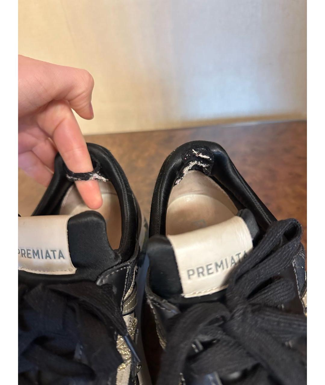 PREMIATA Черные текстильные кроссовки, фото 4