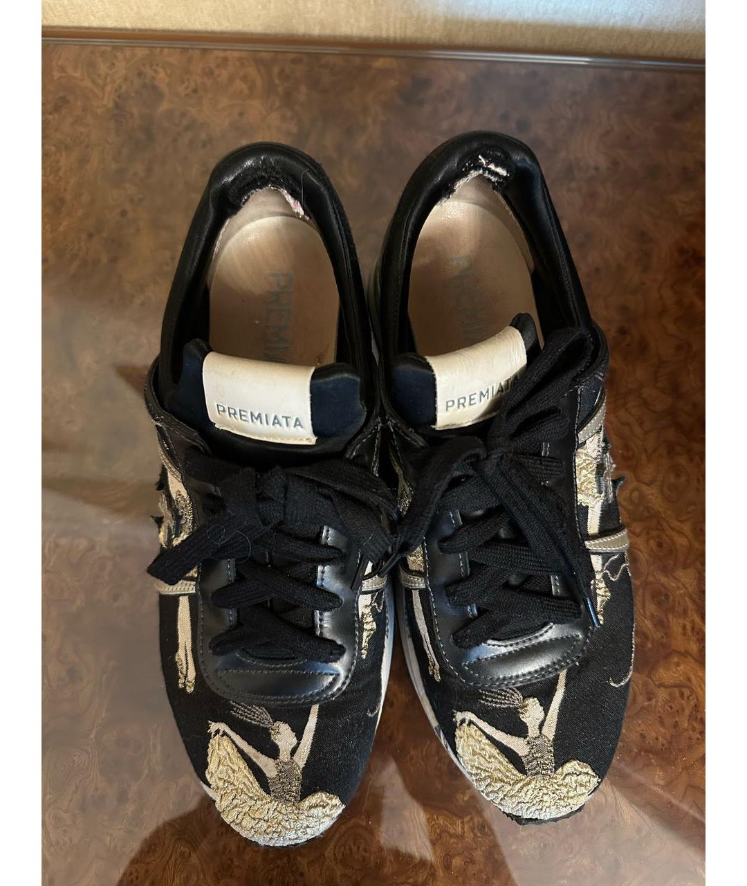 PREMIATA Черные текстильные кроссовки, фото 3