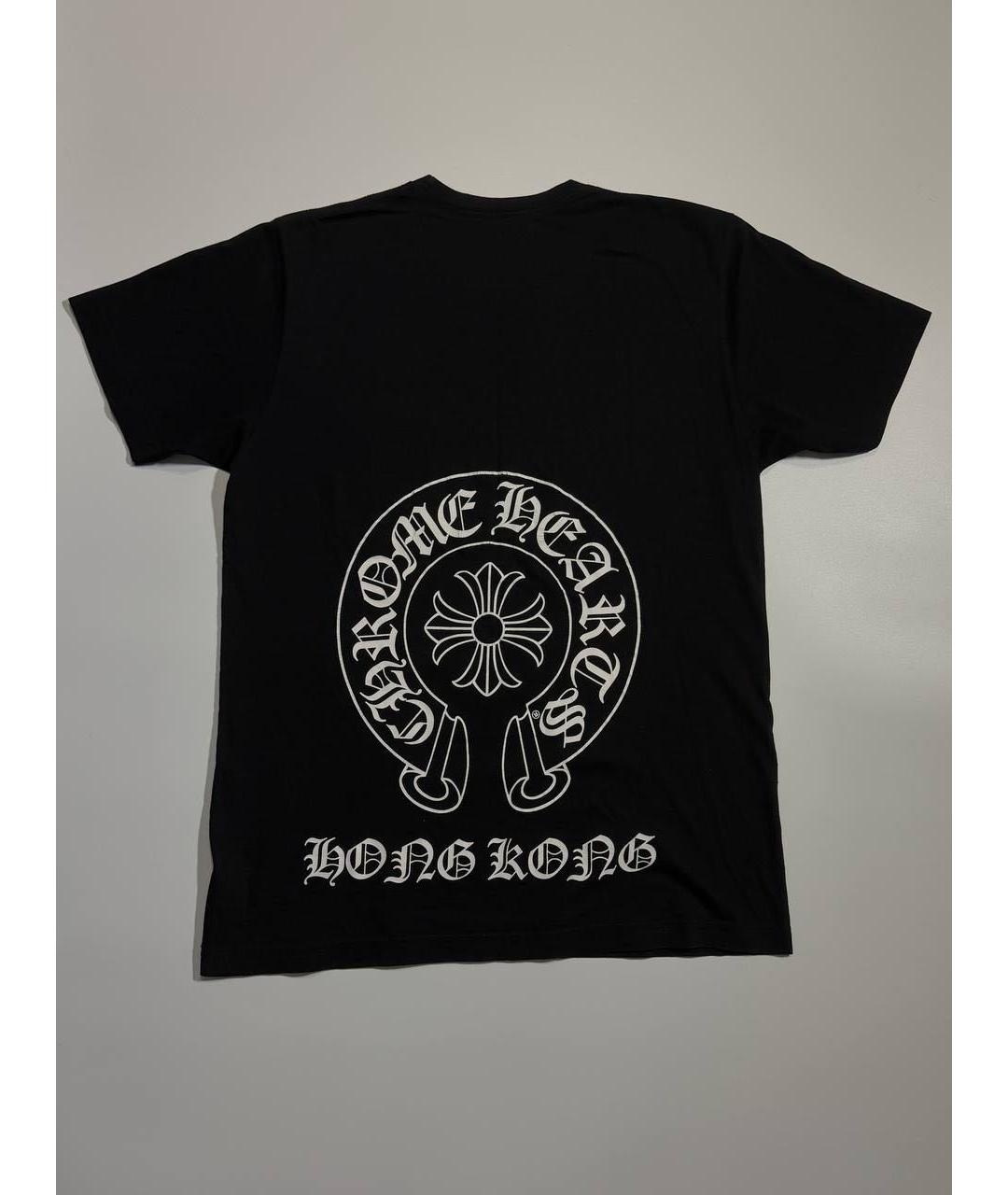 CHROME HEARTS Черная хлопковая футболка, фото 3