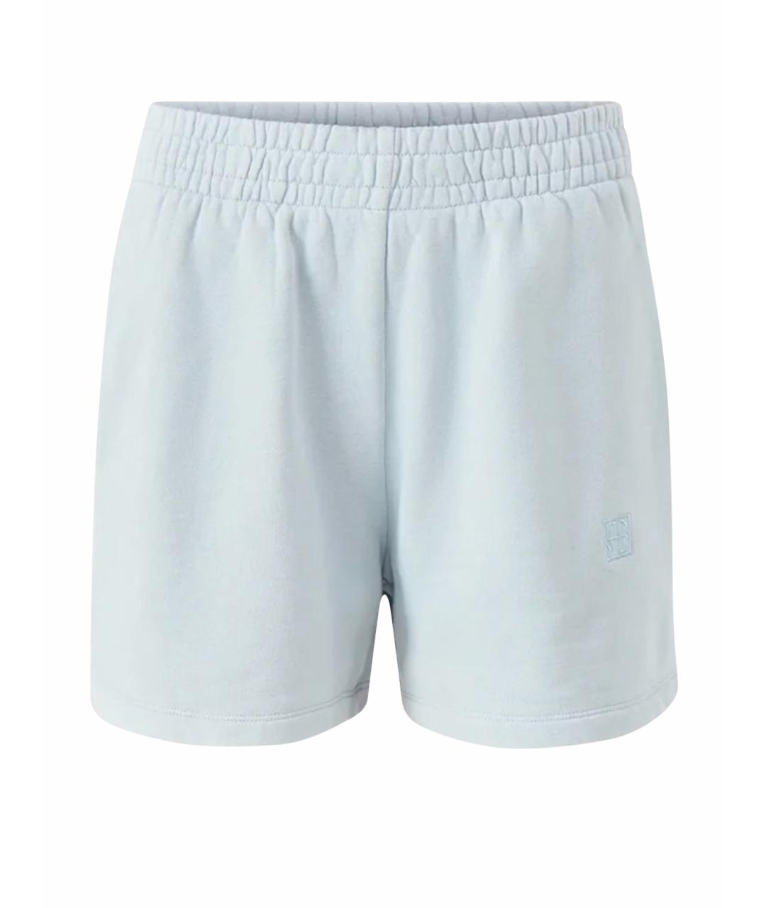 ANINE BING Голубые хлопковые шорты, фото 1