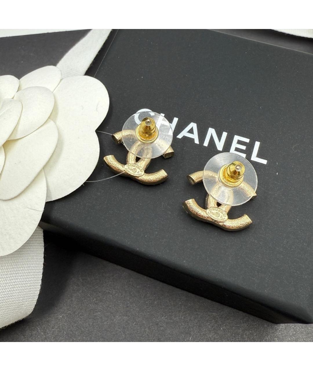 CHANEL Золотые серьги, фото 4