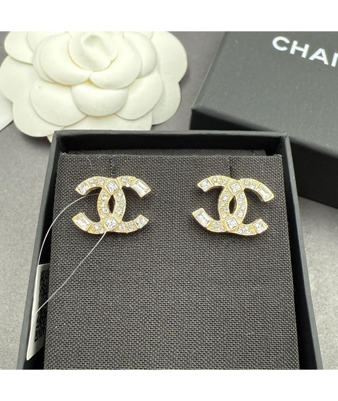 CHANEL Золотые серьги, фото 8