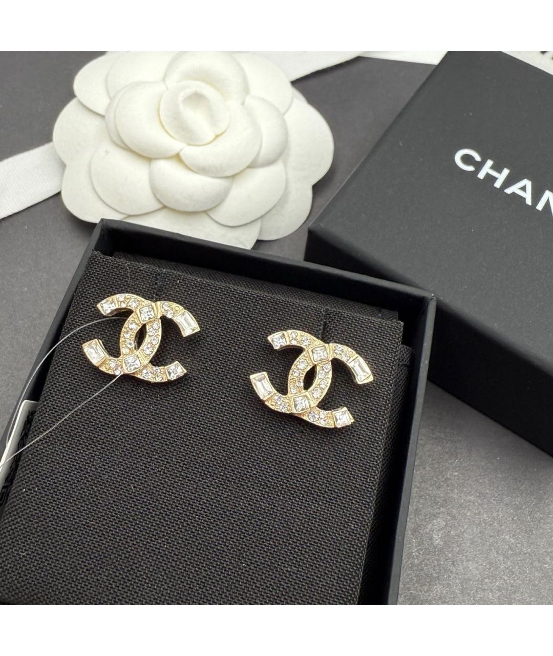 CHANEL Золотые серьги, фото 2
