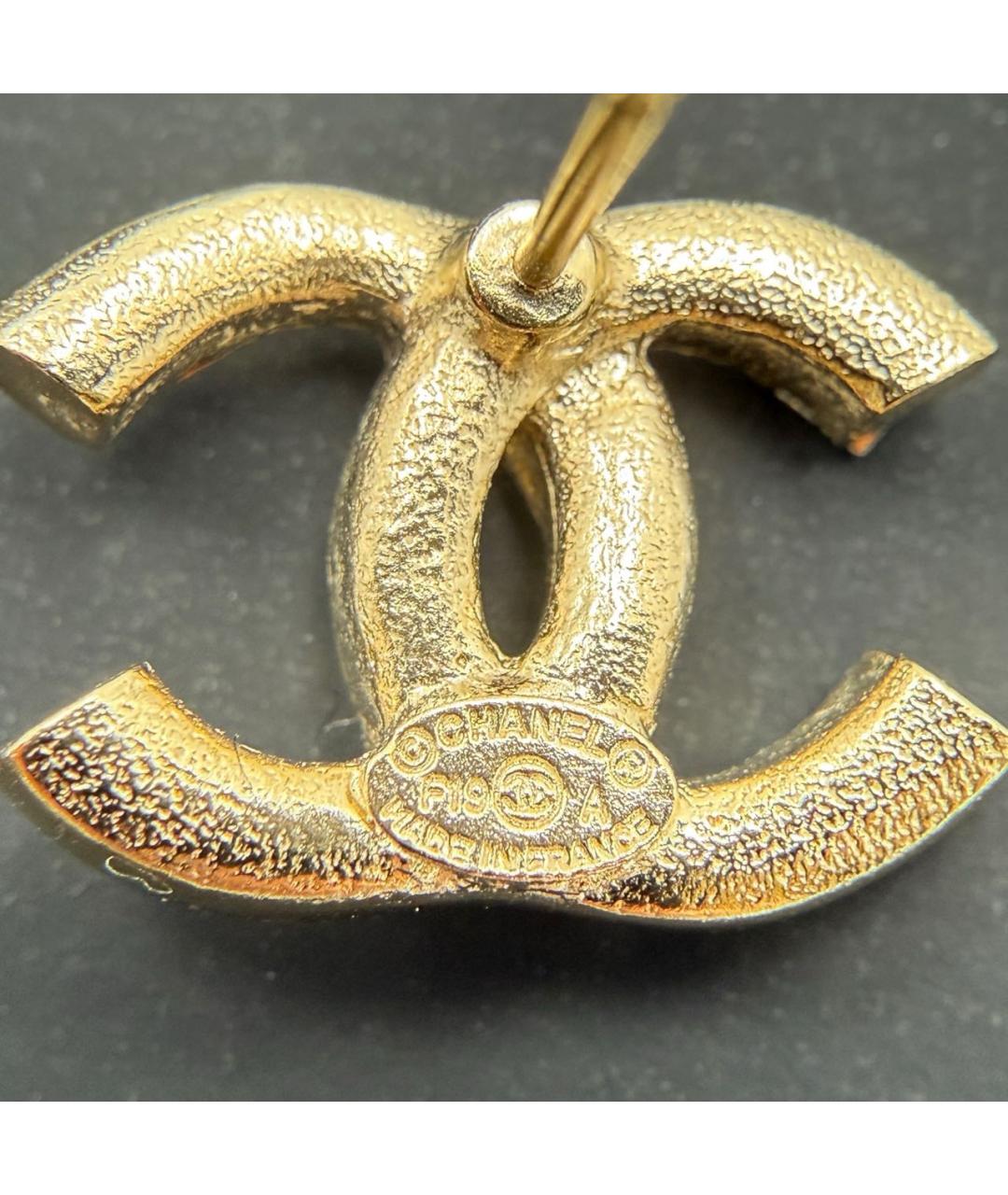 CHANEL Золотые серьги, фото 6