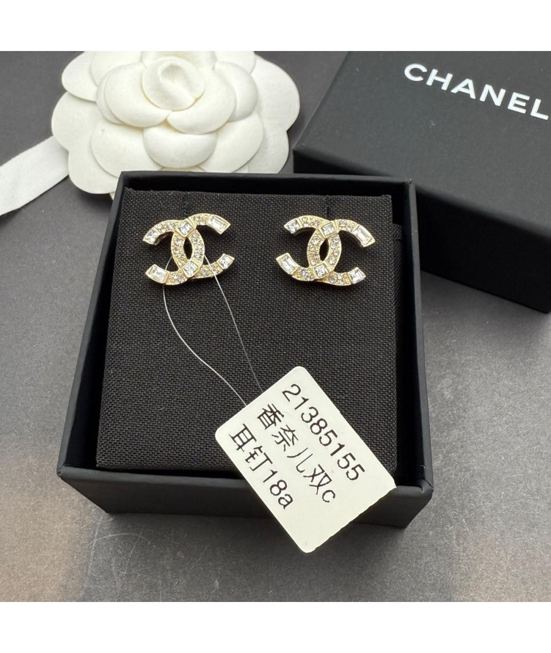 CHANEL Золотые серьги, фото 7