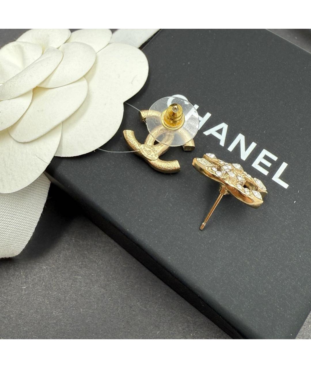 CHANEL Золотые серьги, фото 5