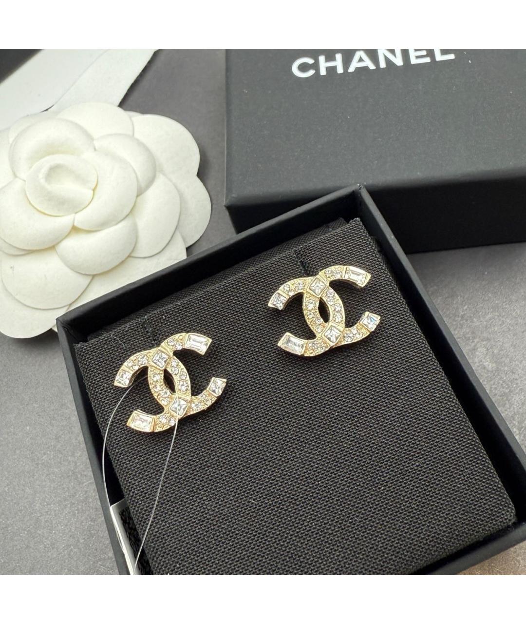 CHANEL Золотые серьги, фото 3