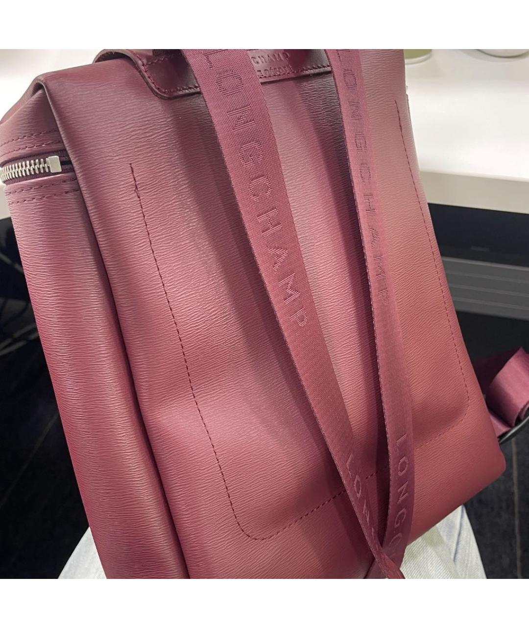 LONGCHAMP Бордовый рюкзак, фото 6