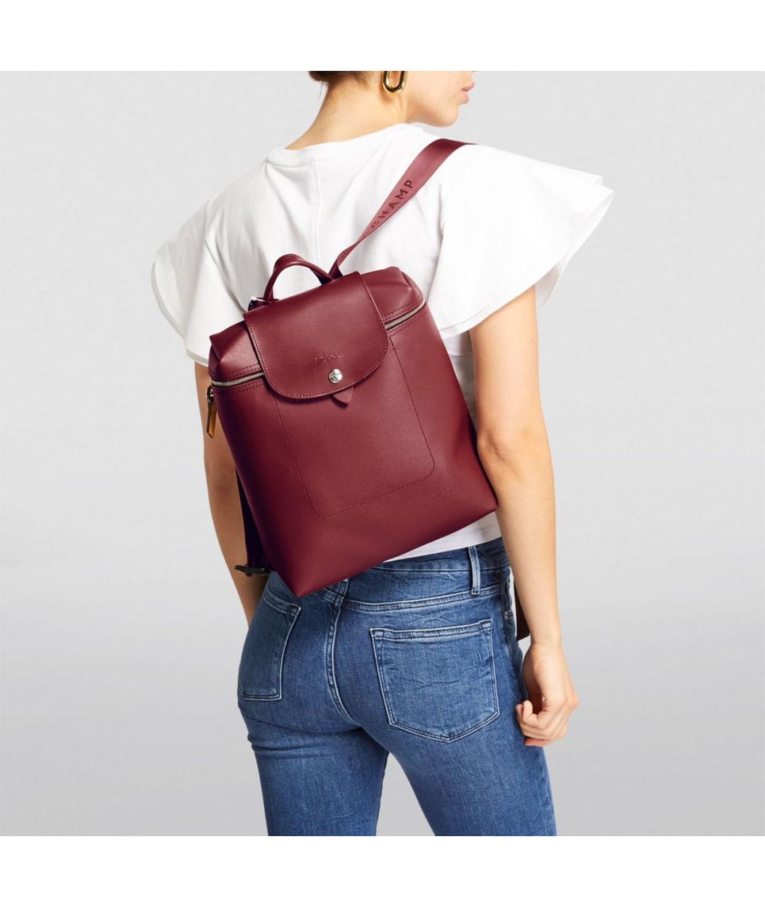 LONGCHAMP Бордовый рюкзак, фото 2