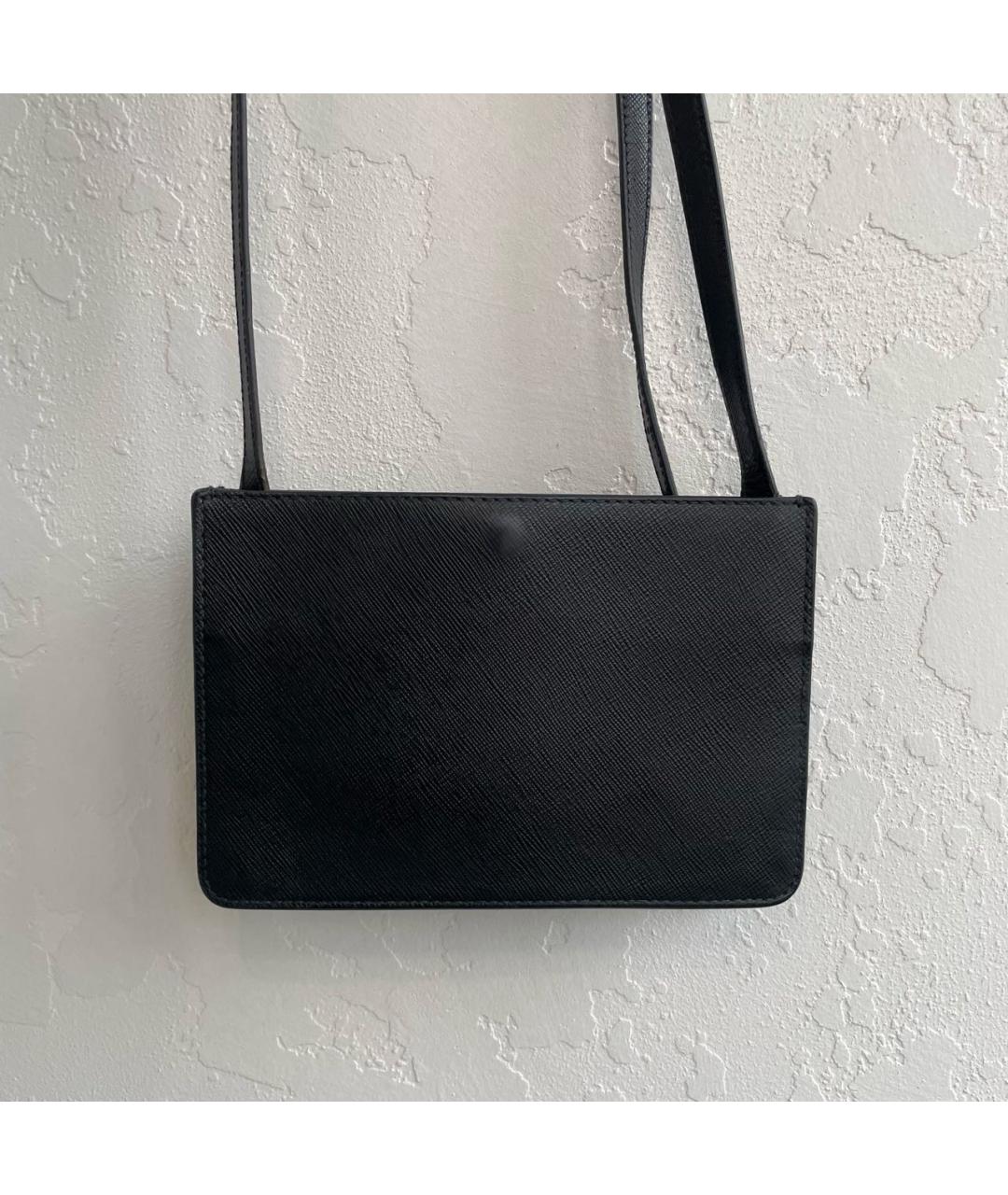 PRADA Черная кожаная сумка через плечо, фото 3