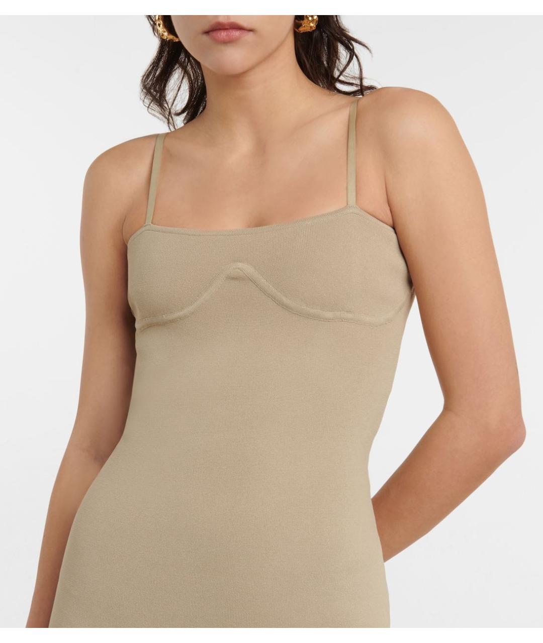 NANUSHKA Бежевое повседневное платье, фото 7