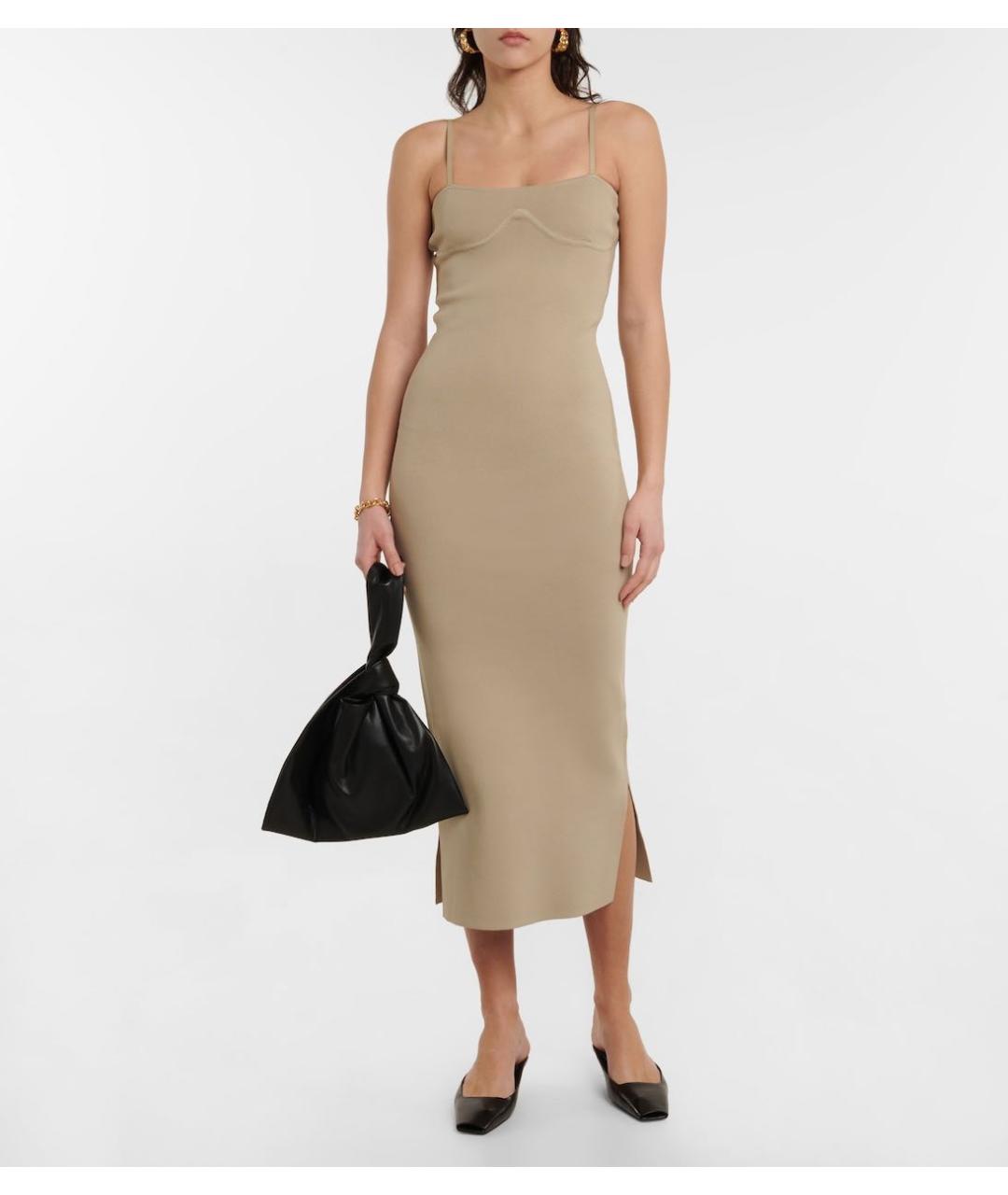NANUSHKA Бежевое повседневное платье, фото 5