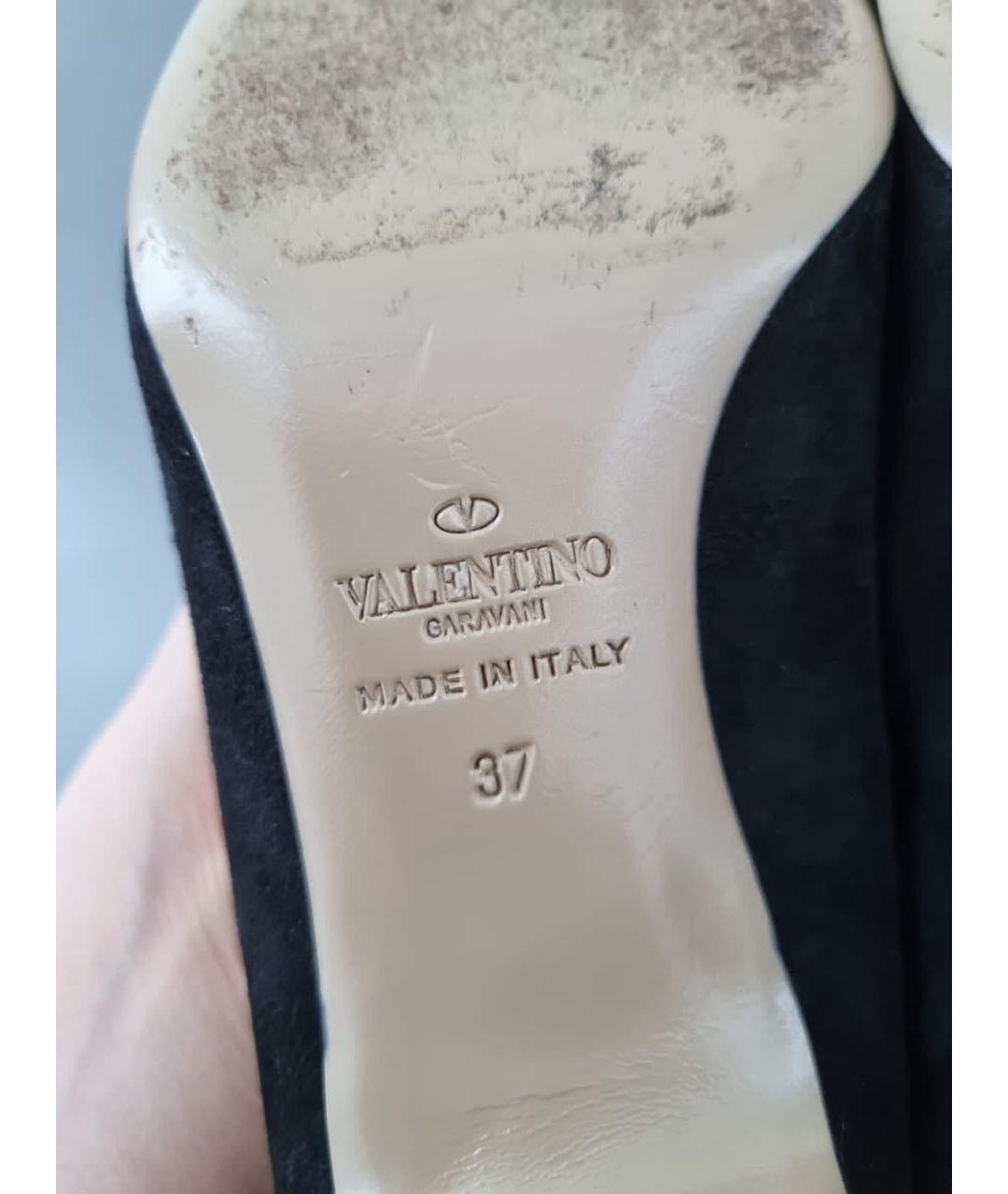 VALENTINO Черные замшевые туфли, фото 7