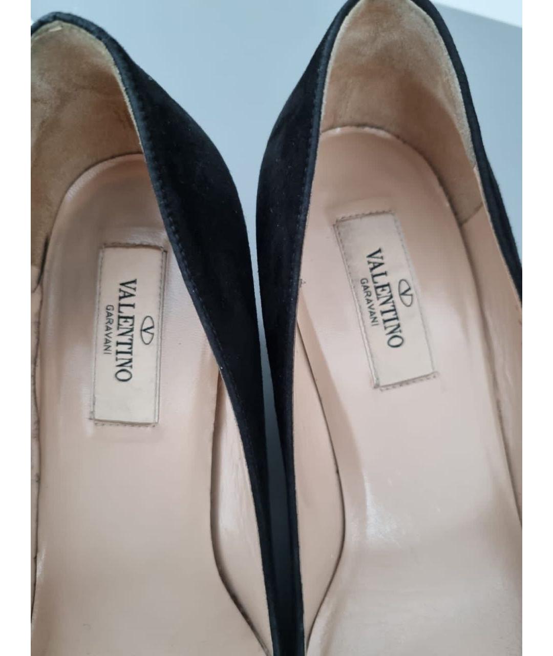 VALENTINO Черные замшевые туфли, фото 3