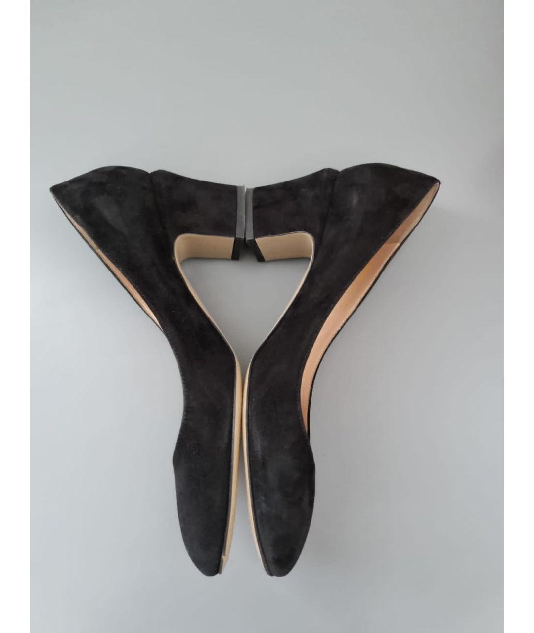 VALENTINO Черные замшевые туфли, фото 8