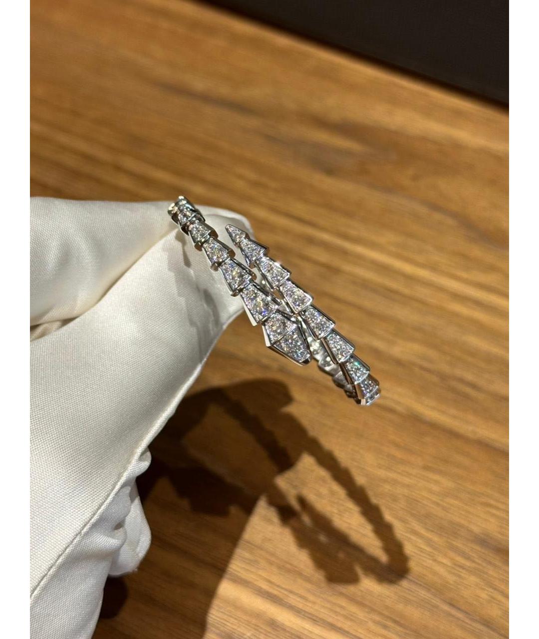 BVLGARI Серебрянный браслет из белого золота, фото 4