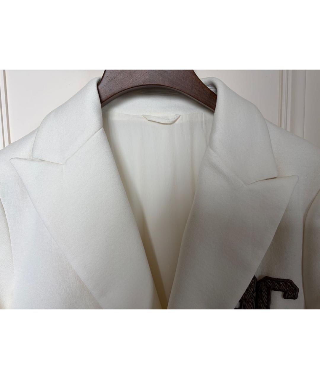 BRUNELLO CUCINELLI Белый хлопковый жакет / жилет, фото 3