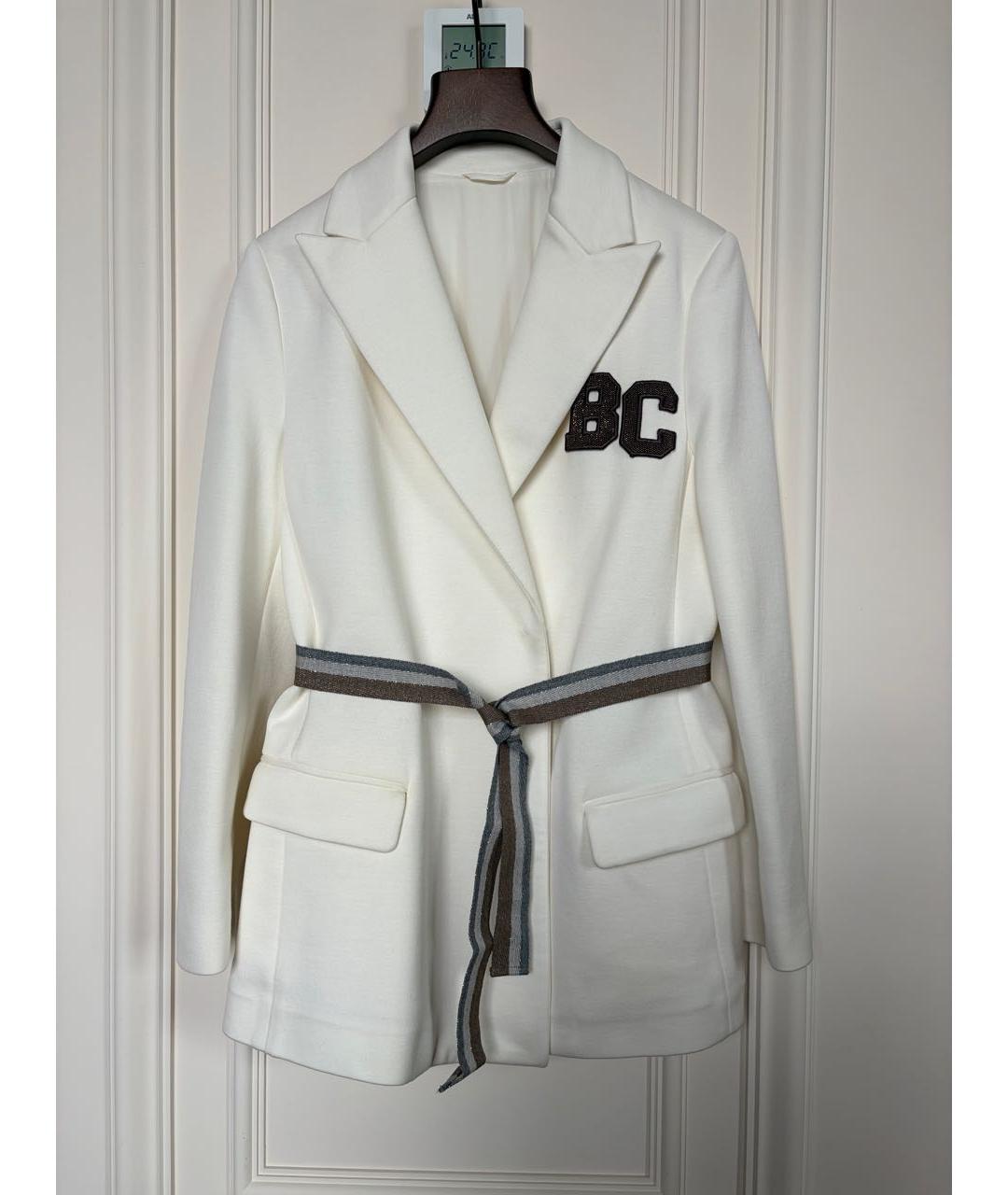 BRUNELLO CUCINELLI Белый хлопковый жакет / жилет, фото 9