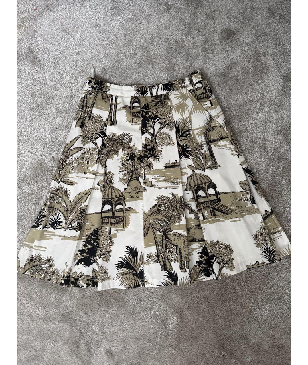 ETRO Бежевая хлопковая юбка миди, фото 5