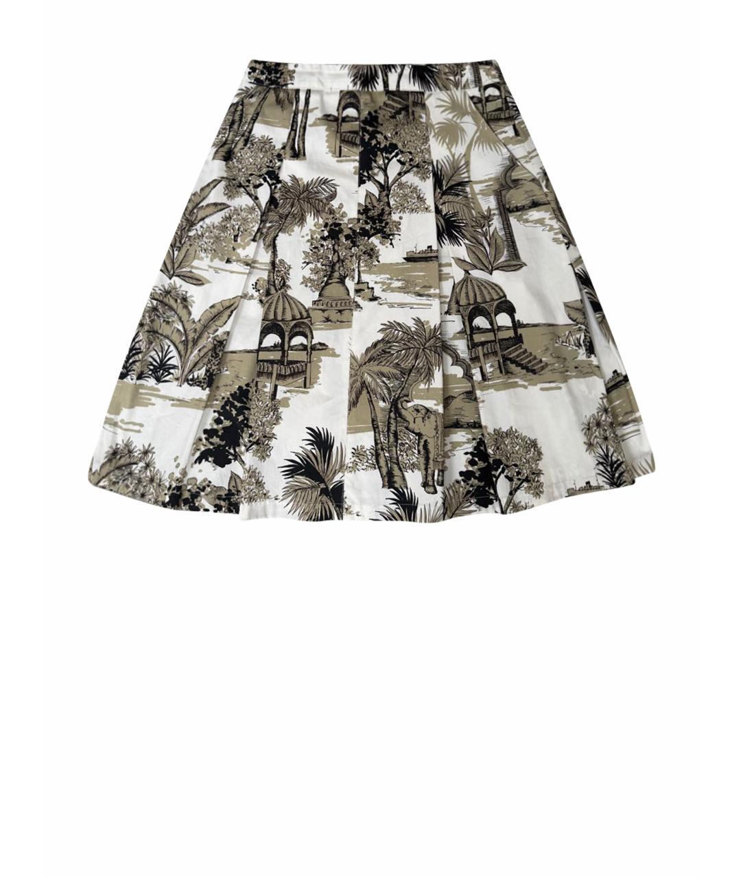 ETRO Бежевая хлопковая юбка миди, фото 1